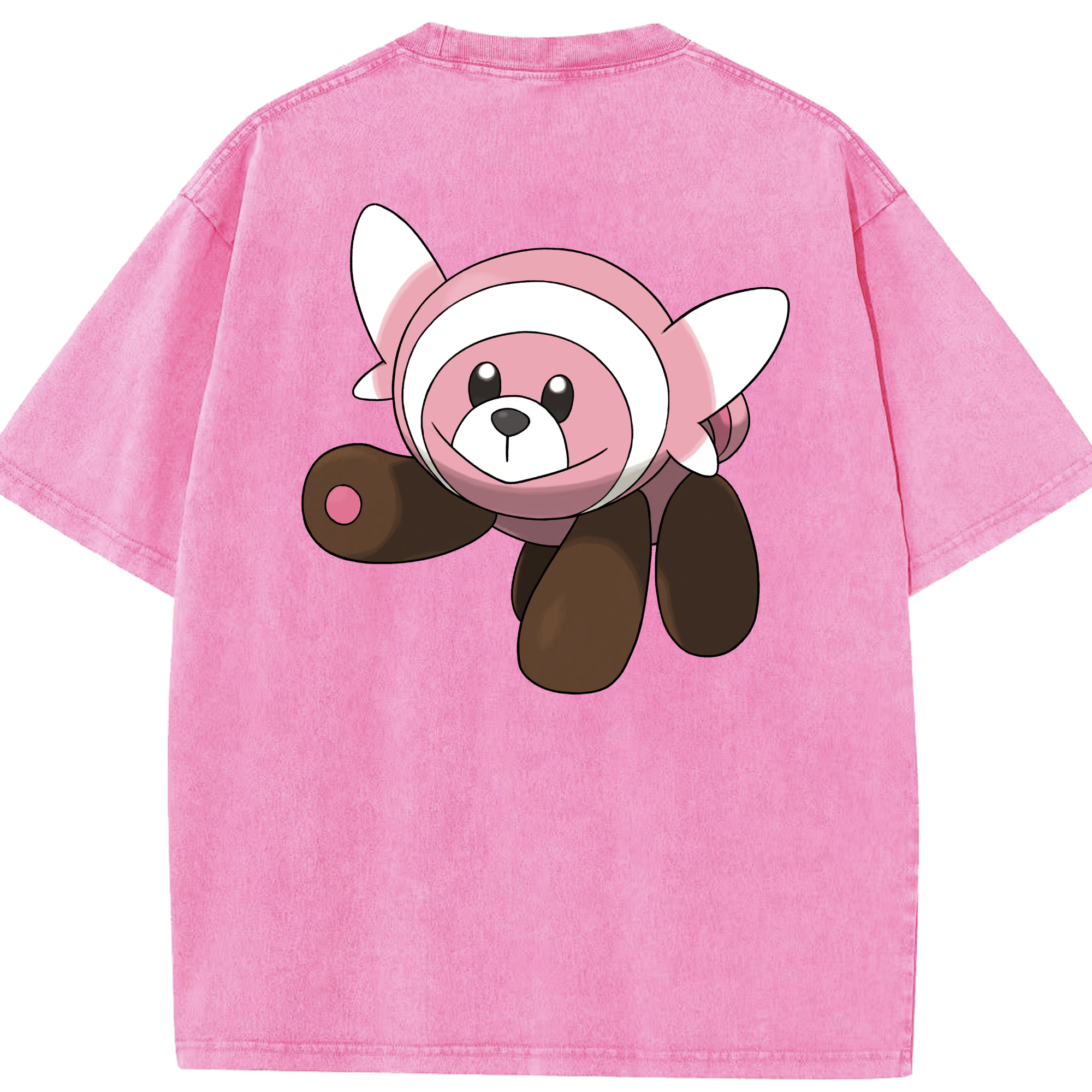 （画像用） ポケットモンスター Pokémon 綿100% ヴィンテージ風 半袖Tシャツ（背面プリント）